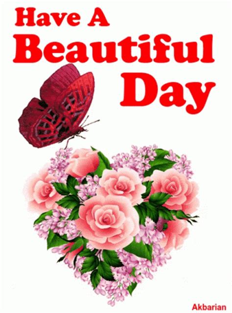 Have A Beautiful Day Animated Heart Bouquet 