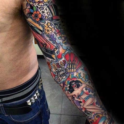 Traditional Tattoo Sleeve Designs For Men Guide