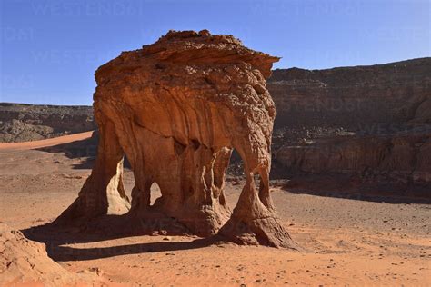 Africa Algeria Sahara Tassili Najjer National Park Rock Formation