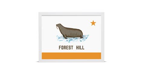 The Forest Hill Walrus Flag Giclée Art Print London Art Prints