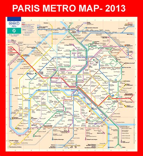 Detailed Metro Map Of Paris City Maps Of All Countries