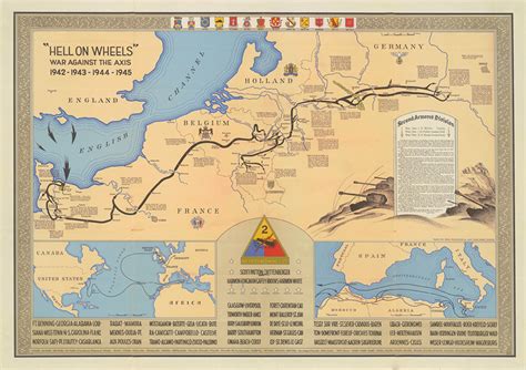 2nd Armored Division Campaign Map 1945 Version By