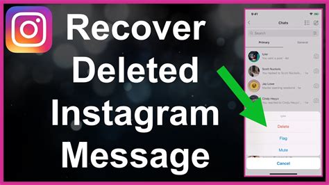 How To Recover Deleted Instagram Messages Youtube