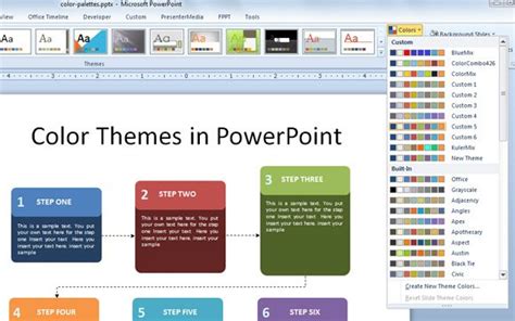 Working With Custom Color Palettes In Powerpoint 2010
