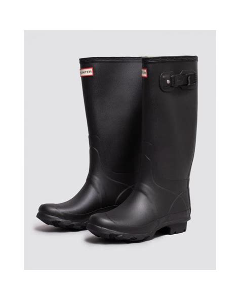 Hunter Huntress Tall Wide Wellies In Black Lyst Uk