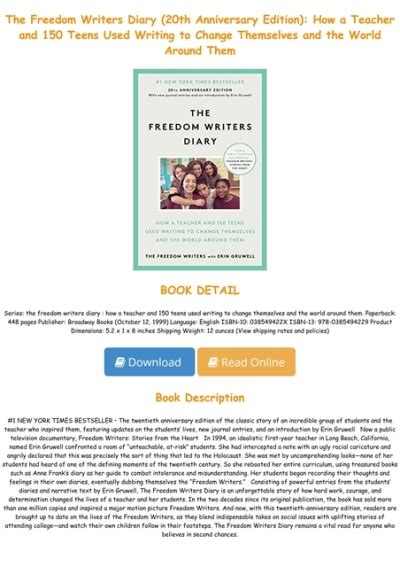 Ebook Pdf The Freedom Writers Diary 20th Anniversary Edition How