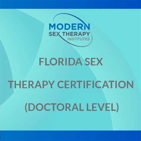 Sex Therapy Certification Modern Sex Therapy Institutes