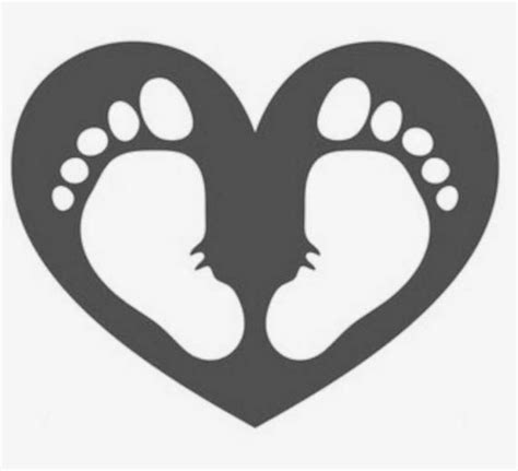 Baby Footprints Shower Vinyl Decal For Cars Walls Tumblers Cups Laptops