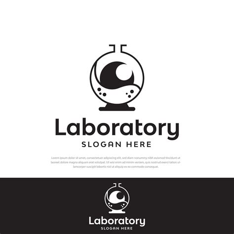 Simple Lab Design Logo In The Center Like An Eyeball Modern Unique