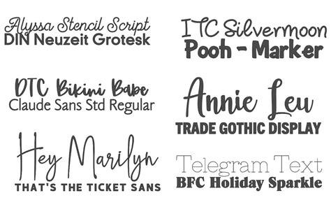 The Most Popular Cricut Fonts And Combinations For Your Projects