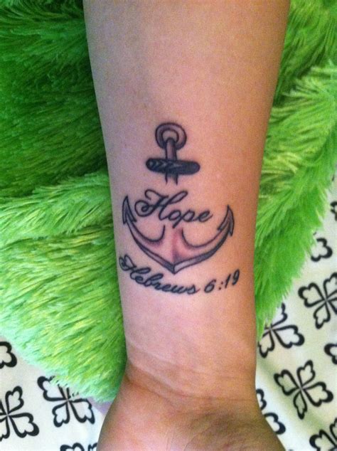 Pin By Candice Stewart On Tattoos Hope Tattoo Anchor Tattoo Wrist