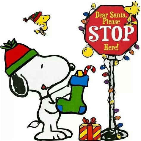 Dear Santa Please Stop Here Snoopy Snoopy Christmas Charlie Brown