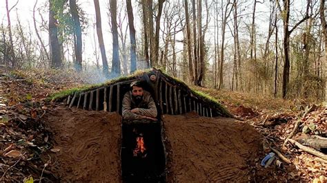 Bushcraft Skills Build Survival Tiny House Winter Camping Off