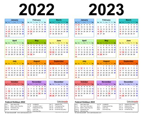 Awasome 2023 Calendar Excel Template 2022 Calendar With Holidays 9160
