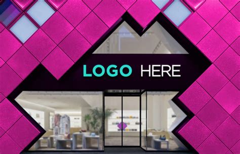 storefront logo mockup graphicsfamily