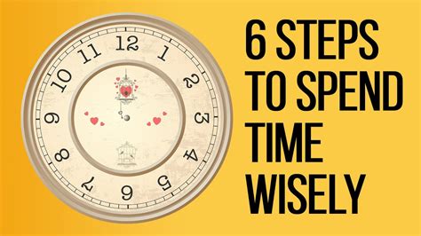 Steps To Spend Your Time Wisely Youtube