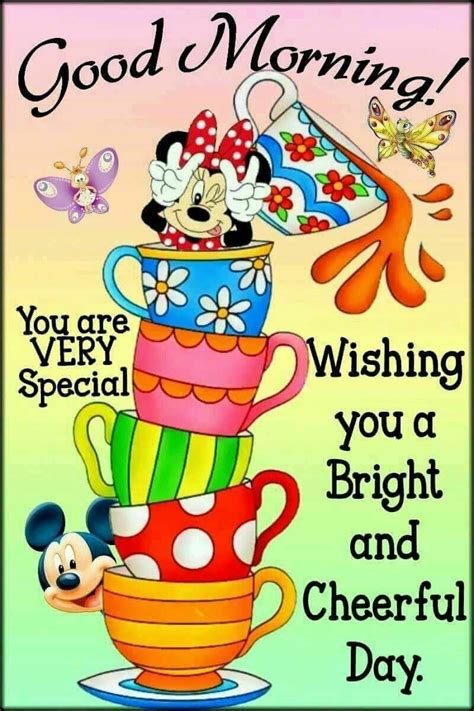 Walt Disneys Mickey And Minnie Mouse Funny Good Morning Messages Good