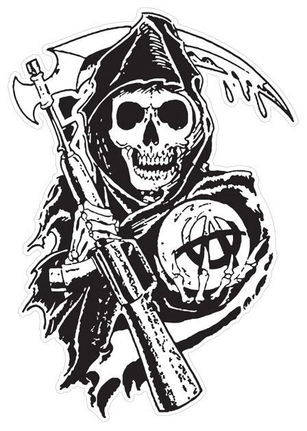 Sons Of Anarchy Logo Black And White Hekkberbild