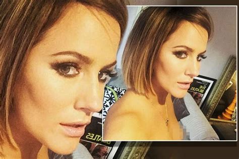 Caroline Flack Flashes Nipple In Topless Selfie By Accidentally Posting