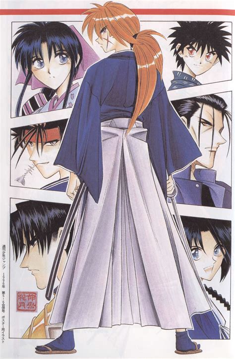 Rurouni Kenshin Kenshin Himura Misao Makimachi Aoshi Shinomori