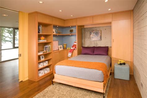 This can give the illusion of a larger space because the bed appears so. Bedroom Storage Ideas for Small Rooms - Home Makeover