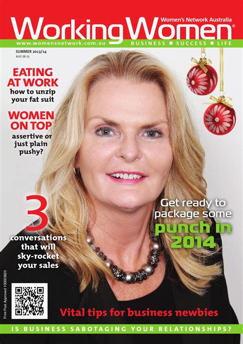 Working Women Magazine Summer 201314 By Womens Network Australia