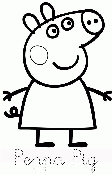 Peppa Pig Coloring Pages Free Printable - Coloring Home
