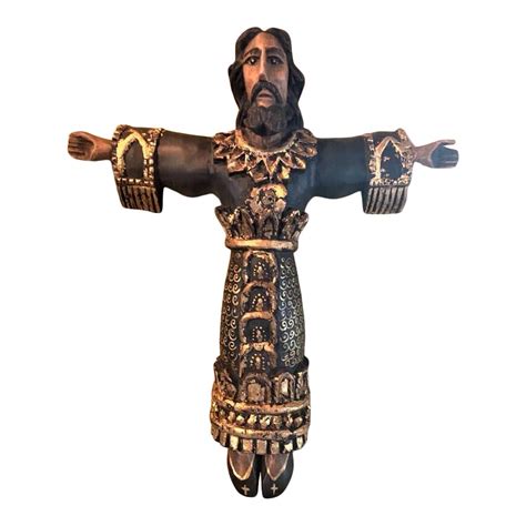 early 21st century mexican santo sculpture of byzantine christ chairish