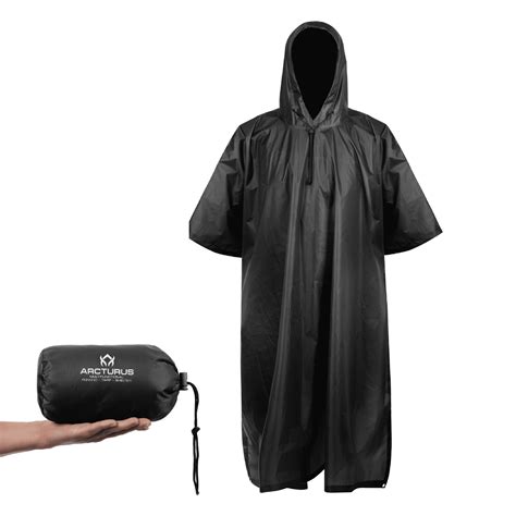 Arcturus Lightweight Reusable Rain Poncho For Adults 6 Colors Wet