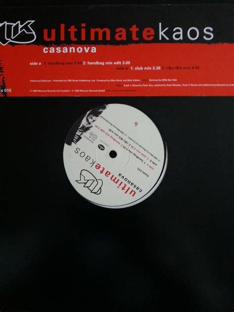 Ultimate Kaos Casanova 1998 Vinyl Discogs