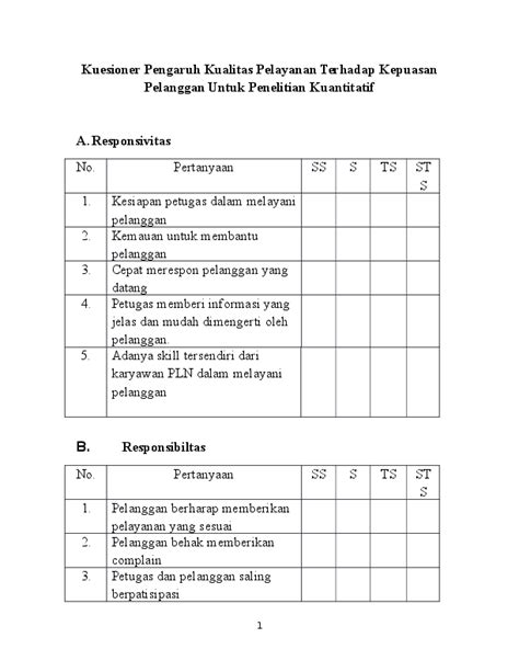 Kuesioner Kepuasan Pelanggan Newstempo
