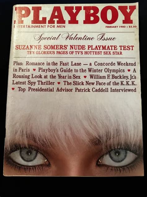 PLAYBOY MAGAZINE FEBRUARY 1980 With Suzanne Somers Nude Playmate Test