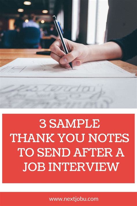 Here is a sample of what an interview thank you letter should look like this often happens with larger companies with more elaborate recruiting systems. Sample Thank You notes to send after a job interview ...