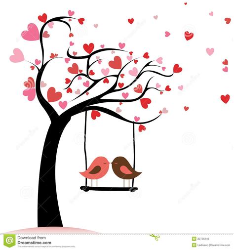 Love Birds Love Art Love Posters Abstract Tree