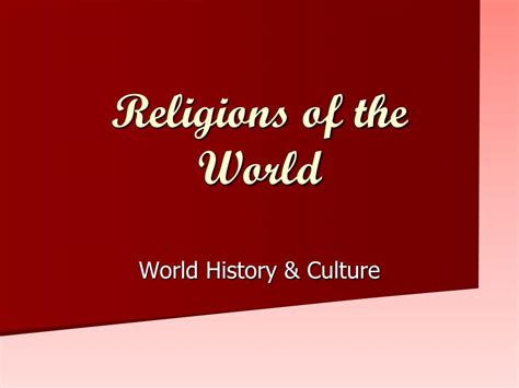 ppt religions of the world powerpoint presentation free download id 2115857