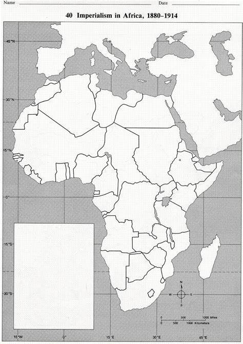 It didn't end with the independence of the former colonies. Blank Map Of Africa In 1914