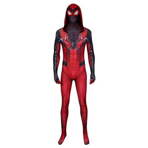 Marvels Spider Man Ps5 Crimson Cowl Suit Cosplay Costume Winkcosplay