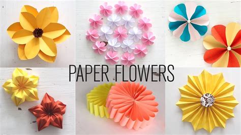 6 Easy Paper Flowers Flower Making Diy 4 Gen Crafts