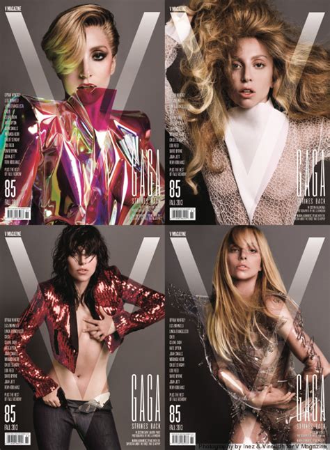 Lady Gaga Unveils V Magazine Covers Pictures
