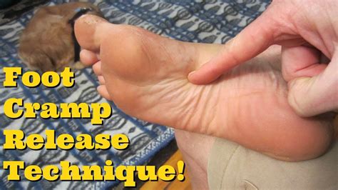 foot cramps remedy new technique for digging out tension youtube