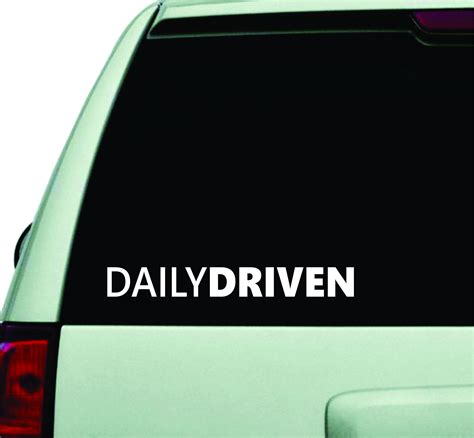 Daily Driven Small Quote Design Sticker Vinyl Art Words Decor Car Truck