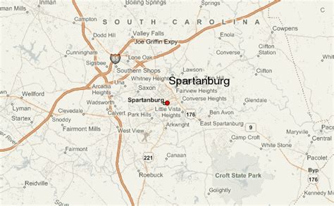 spartanburg sc city limits map