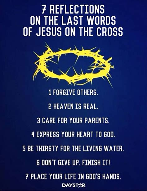 7 Reflections On The Last Words Of Jesus On The Cross Words Of Jesus