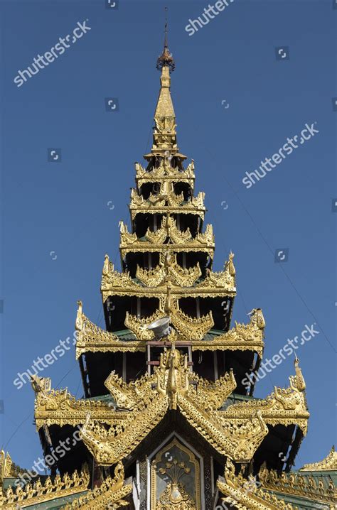 Ornate Roof Prayer Hall Shwedagon Pagoda Editorial Stock Photo Stock