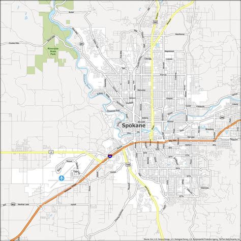 Spokane County Zip Code Map