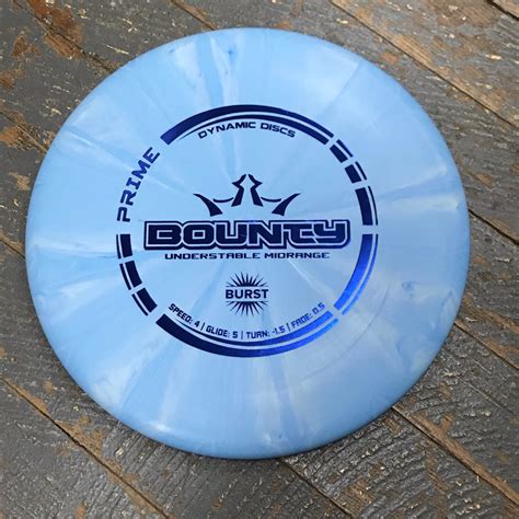Disc Golf Mid Range Bounty Dynamic Disc Prime Burst Blue Thedepot