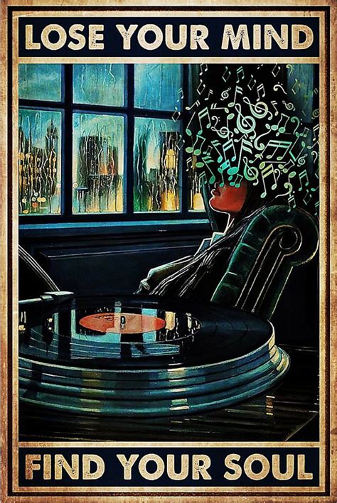 Vinyl Lose Your Mind Find Your Soul Poster | Etsy