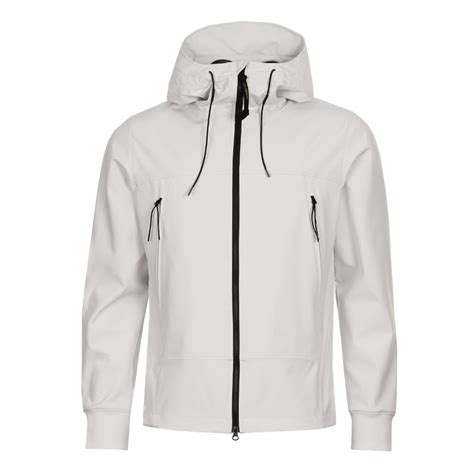 Soft Shell Goggle Jacket Tapioca White Cp Company