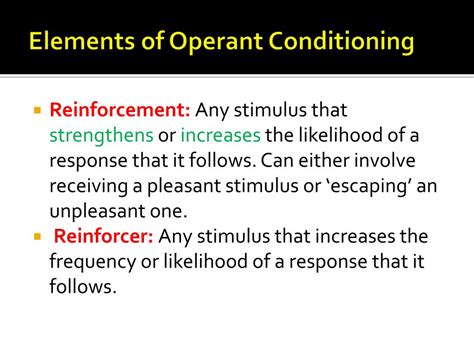 Operant Conditioning Theory