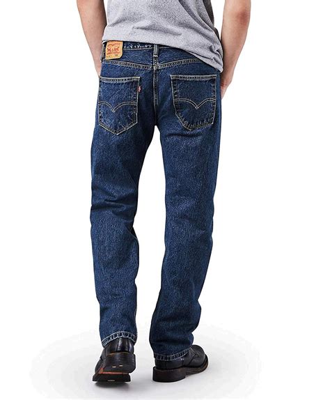 Levis Mens 505 Regular Fit Jean Dark Dark Stonewash Size 34w X 32l